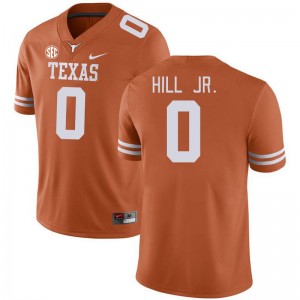 #0 Anthony Hill Jr. Longhorns Texas Orange Mens Jersey Alumni SEC Conference