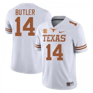 #14 Aaron Butler Burnt Orange White Men Jersey Alumni Football