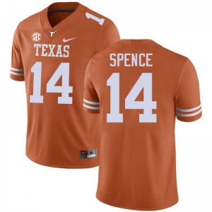 #14 Brad Spence UT Texas Orange Mens Jersey Limited Football