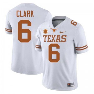 #6 Christian Clark Lone Star State Reps White Men's Jersey 2025-26 Football