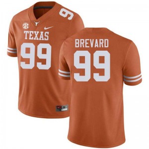#99 Cole Brevard UT Texas Orange Men's Jersey Player Football