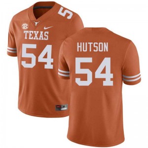 #54 Cole Hutson UT Texas Orange Men's Jersey Limited Football