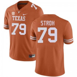 #79 Connor Stroh UT Texas Orange Mens Jersey 2025-26 Football