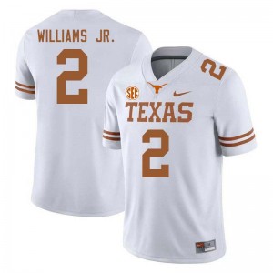 #2 Derek Williams Jr. Lone Star State Reps White Men's Jersey NCAA Football