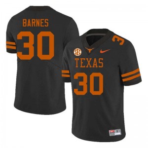 #30 Elijah Barnes Longhorns Black Men Jersey Stitched Football