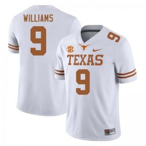 #9 Jonah Williams University of Texas White Mens Jersey Alumni Football