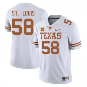 #58 Lance St. Louis UT White Men's Jersey University Football