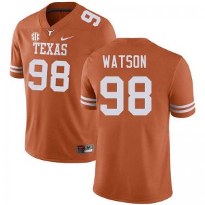 #98 Maraad Watson Texas Texas Orange Men's Jersey High School Football