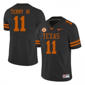 #11 Michael Terry III UT Black Men's Jersey Game Football