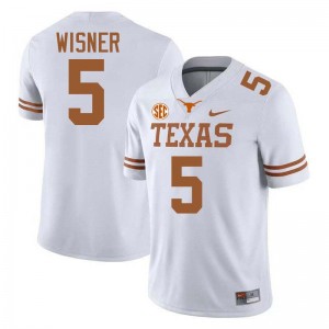 #5 Quintrevion Wisner UT White Men's Jersey NCAA Football