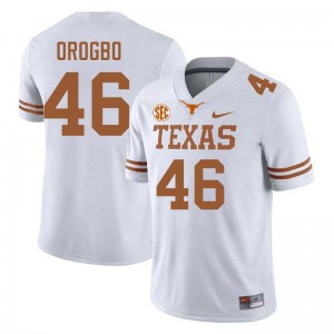 #46 Smith Orogbo The Horns White Men Jersey Alumni Football