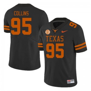 #95 Alfred Collins The Horns Black Mens Jersey Player SEC Conference