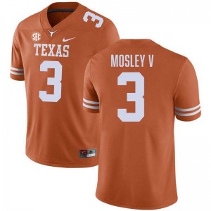 #3 Emmett Mosley V UT Austin Texas Orange Men Jersey 2025 Football
