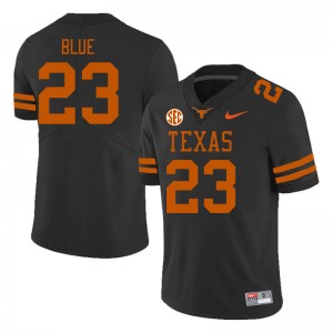 #23 Jaydon Blue Texas Black Mens Jersey Game SEC Conference