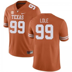 #99 Jermayne Lole Texas Texas Orange Men's Jersey Limited SEC Conference
