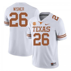 #26 Quintrevion Wisner UT White Mens Jersey Stitched SEC Conference