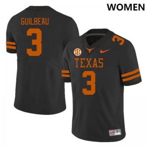 #3 Jaylon Guilbeau University of Texas Black Women's Jersey Embroidery SEC Conference