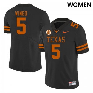 #5 Ryan Wingo UT Black Women Jersey Stitched SEC Conference