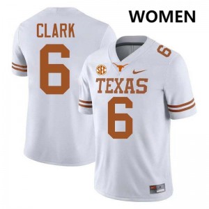 #6 Christian Clark Lone Star State Reps White Womens Jersey University Football