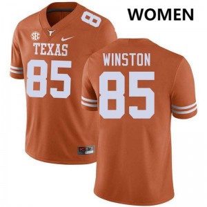 #85 Emaree Winston Texas Longhorns Texas Orange Women Jersey Official Football