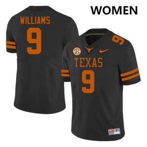 #9 Jonah Williams Burnt Orange Black Womens Jersey Replica Football