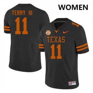 #11 Michael Terry III UT Black Women's Jersey Replica Football