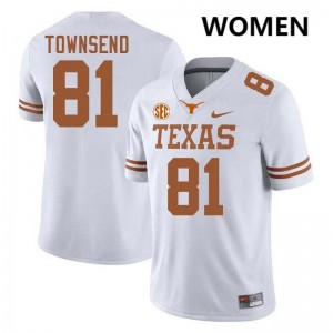 #81 Nick Townsend UT White Womens Jersey Alumni Football