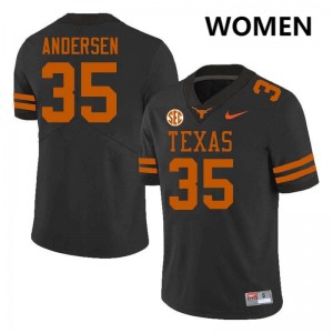 #35 Rett Andersen Texas Black Women's Jersey 2025-26 Football