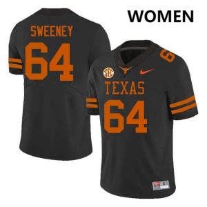 #64 Robert Sweeney UT Austin Black Women Jersey High School Football