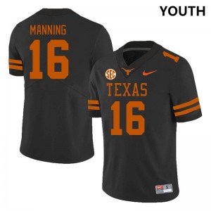 #16 Arch Manning Texas Black Youth Jersey University SEC Conference
