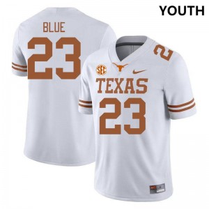 #23 Jaydon Blue Texas White Youth Jersey University SEC Conference