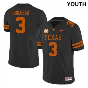 #3 Jaylon Guilbeau Texas Black Youth Jersey Limited SEC Conference