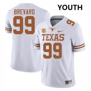 #99 Cole Brevard Lone Star State Reps White Youth Jersey Alumni Football