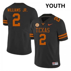 #2 Derek Williams Jr. Texas Black Youth Jersey NCAA Football