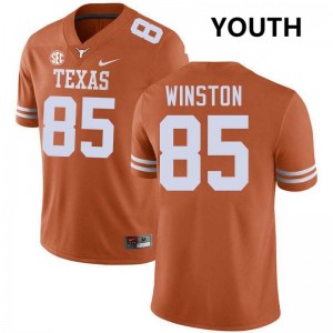 #85 Emaree Winston University of Texas Texas Orange Youth Jersey Stitched Football