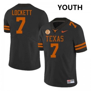 #7 Kaliq Lockett UT Black Youth Jersey Alumni Football