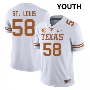 #58 Lance St. Louis Lone Star State Reps White Youth Jersey Player Football