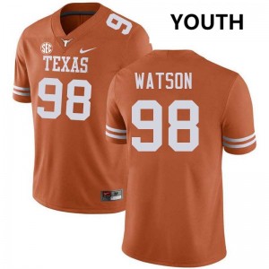 #98 Maraad Watson UT Texas Orange Youth Jersey Player Football