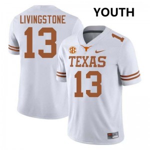 #13 Parker Livingstone Burnt Orange White Youth Jersey Player Football