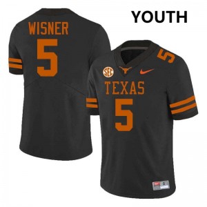 #5 Quintrevion Wisner UT Black Youth Jersey Player Football