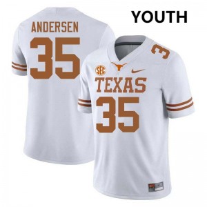 #35 Rett Andersen UT White Youth Jersey High School Football