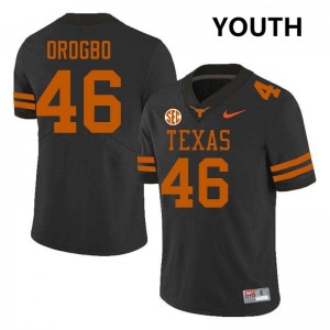 #46 Smith Orogbo UT Black Youth Jersey Stitched Football
