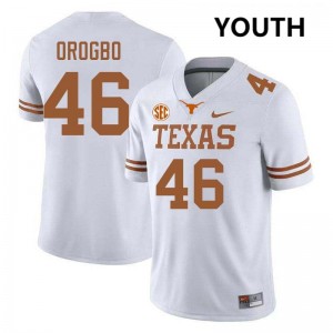#46 Smith Orogbo Burnt Orange White Youth Jersey Player Football
