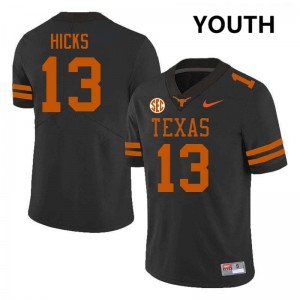 #13 Zelus Hicks Lone Star State Reps Black Youth Jersey High School Football
