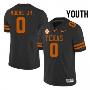 #0 DeAndre Moore Jr. UT Black Youth Jersey NCAA SEC Conference