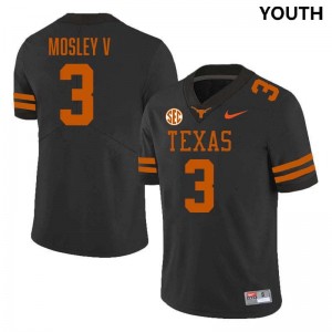 #3 Emmett Mosley V Texas Black Youth Jersey High School Football