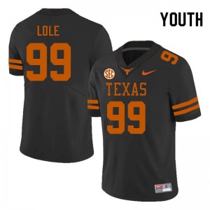 #99 Jermayne Lole Texas Longhorns Black Youth Jersey Official SEC Conference