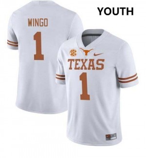 #1 Ryan Wingo Texas White Youth Jersey 2025 Football